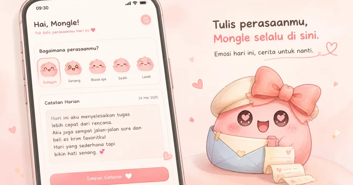 Aesthetic Diary App with Stickers guide for Mongle Haru