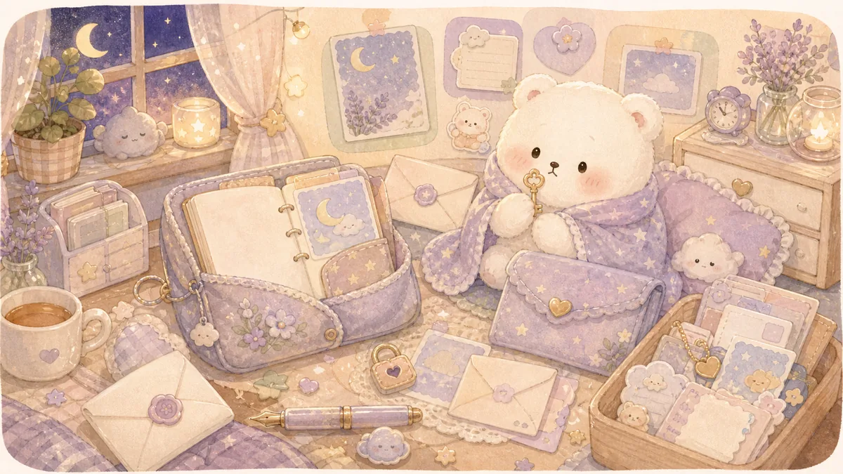 Cute Diary App for Private Thoughts example for a private note