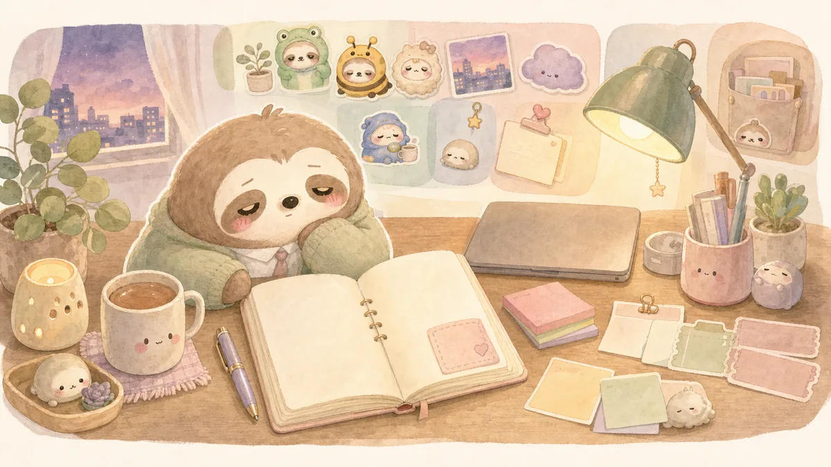Cute Diary App for Workday Reflections example for a workday reflection
