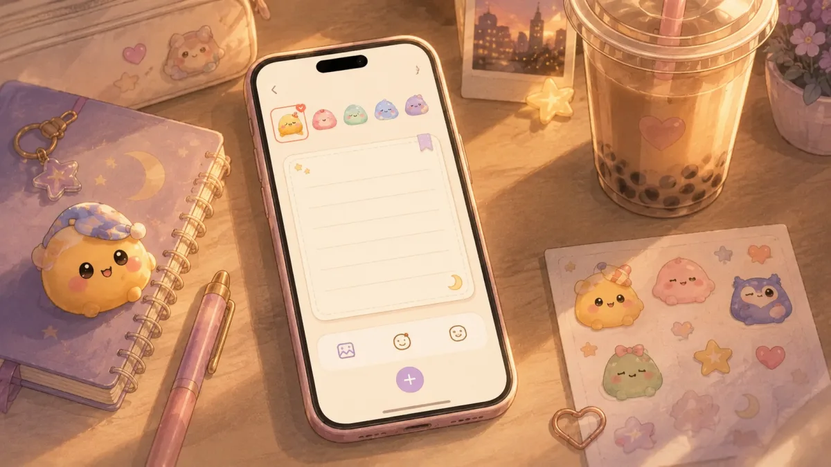 Diary Prompts App example for a prompted diary note