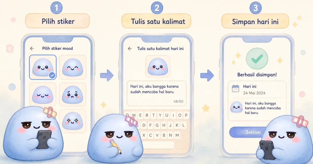 Visual Diary App guide for Mongle Haru