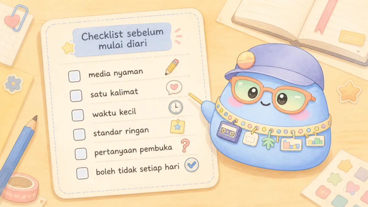 Checklist sebelum mulai menulis diary harian