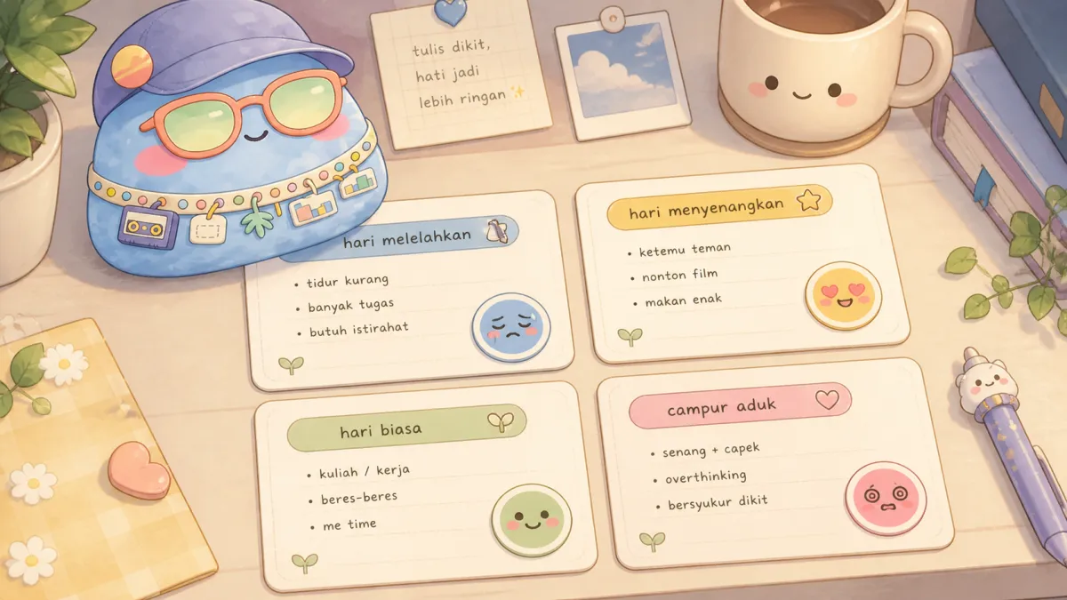 Contoh isi diary harian pendek untuk pemula