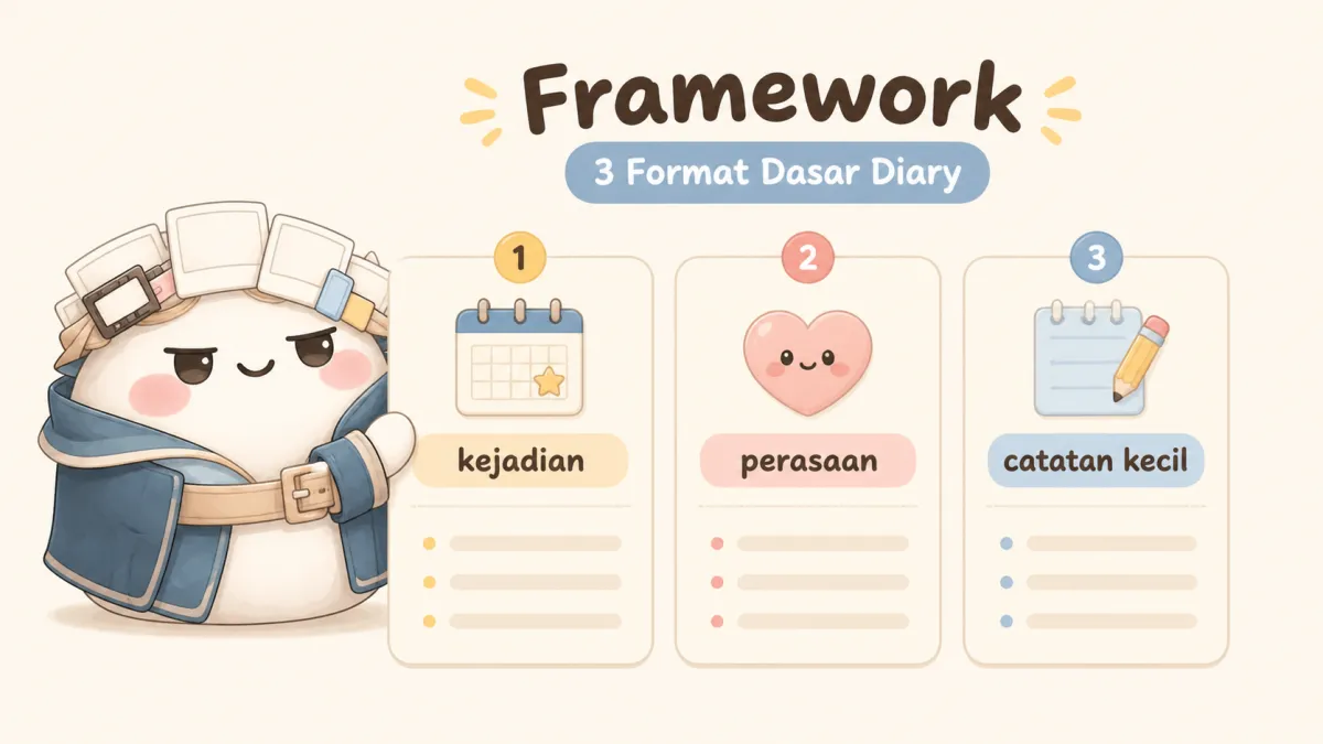 Format sederhana untuk menulis diary harian