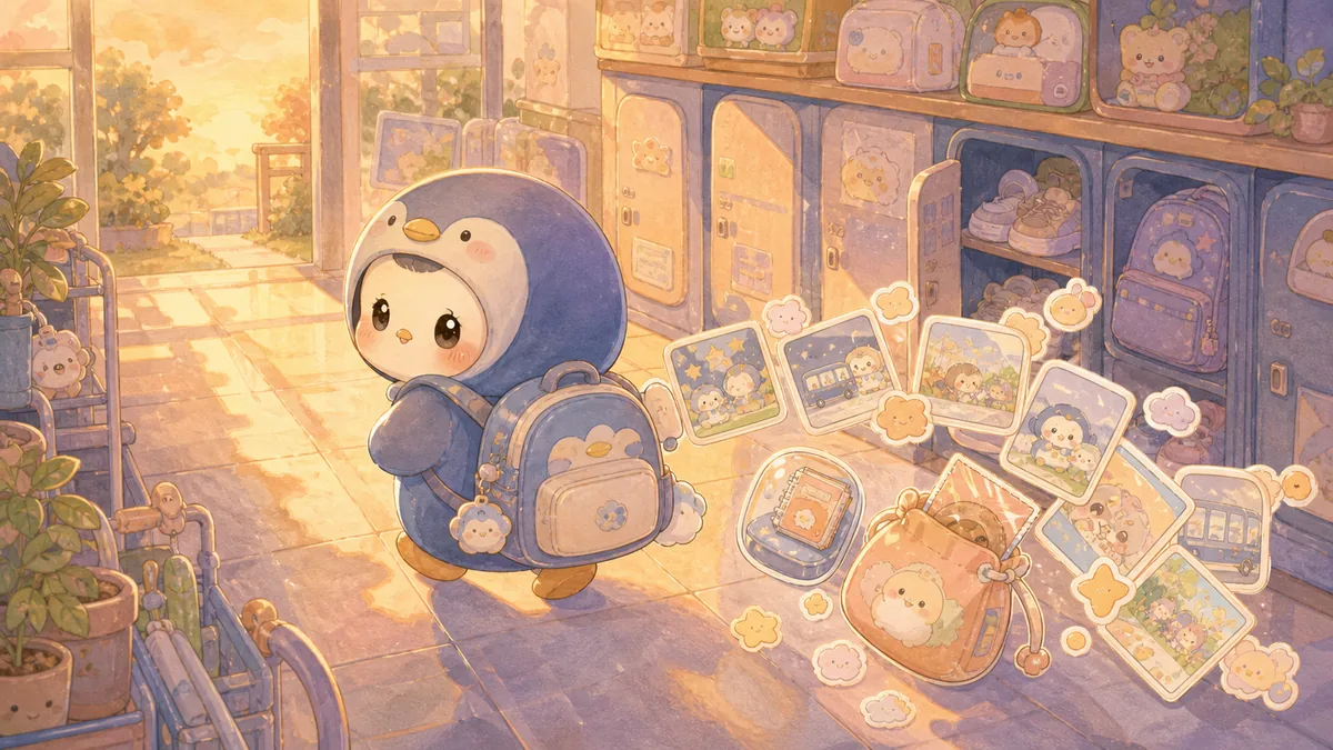Ilustrasi diary setelah sekolah dengan suasana diary Mongle Haru