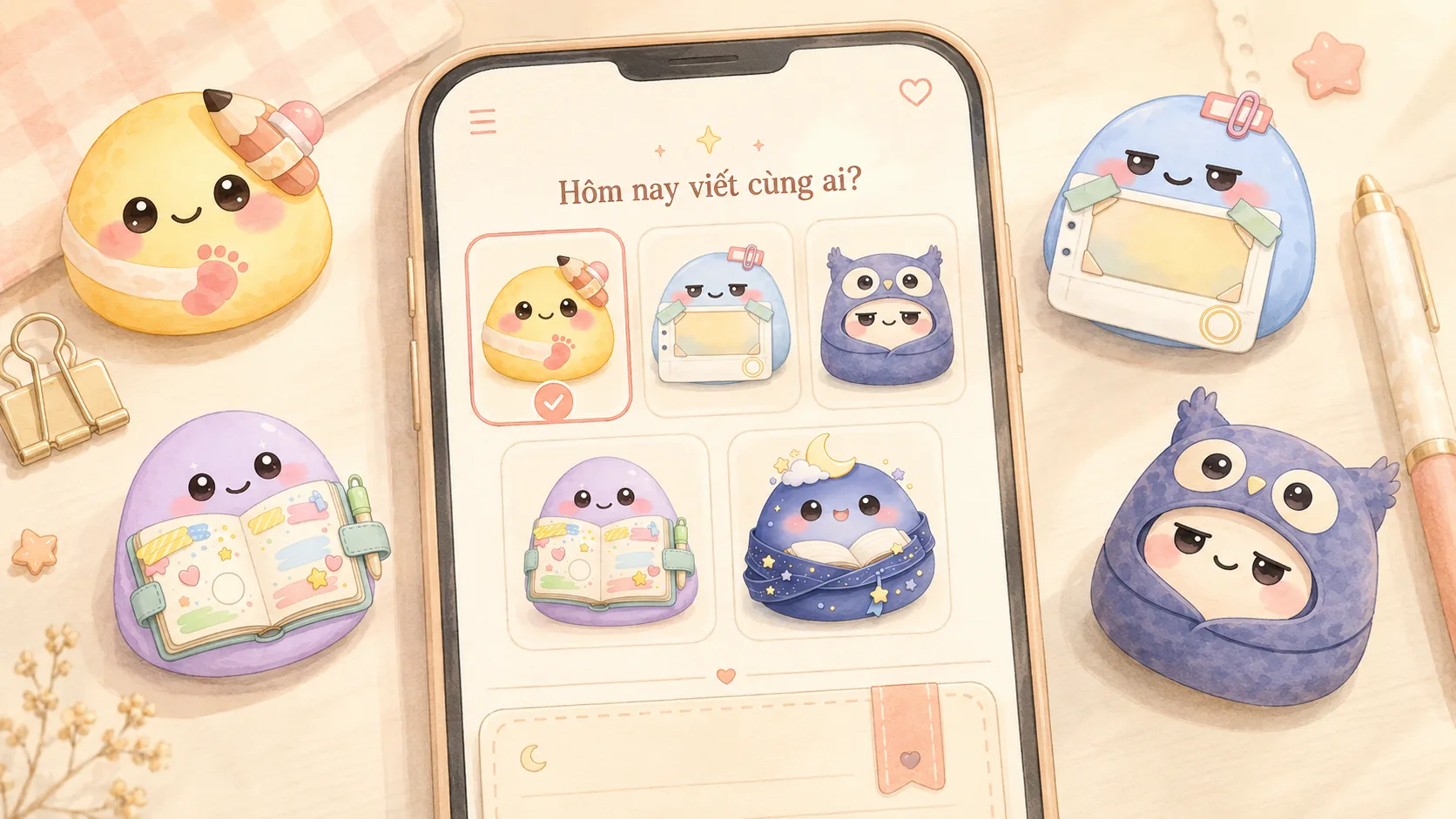 Nhân vật Mongle cute như điểm bắt đầu trước khi viết nhật ký