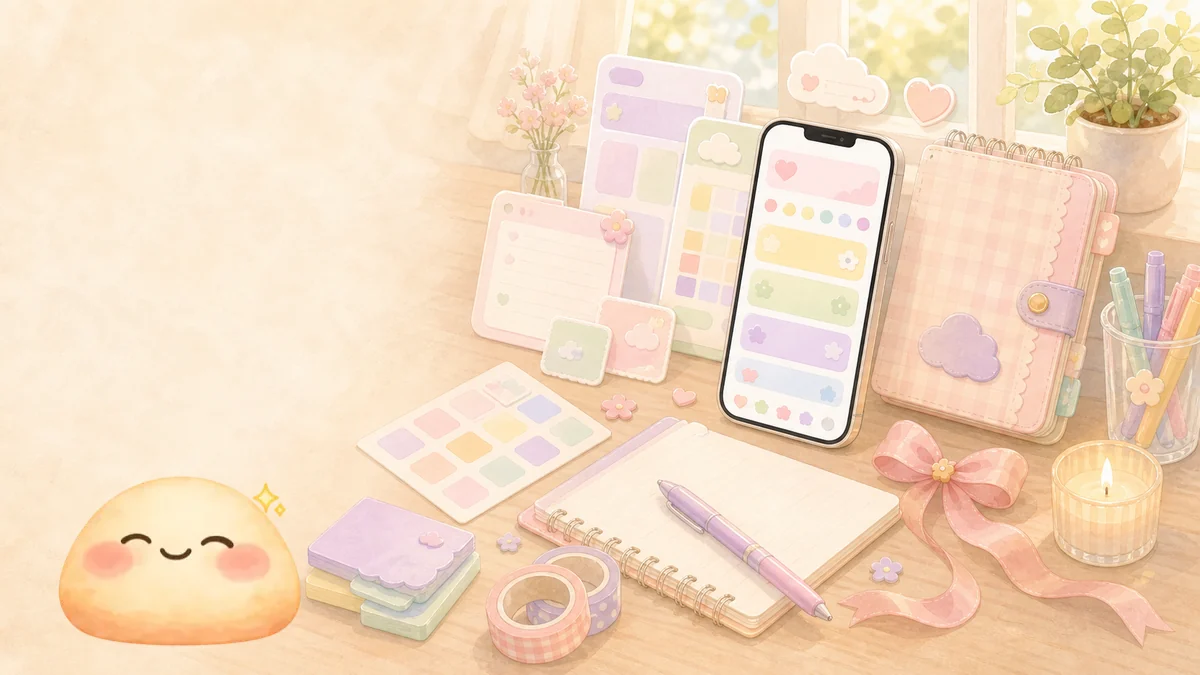 App nhật ký cute giao diện pastel cần hơn là chỉ màu đẹp