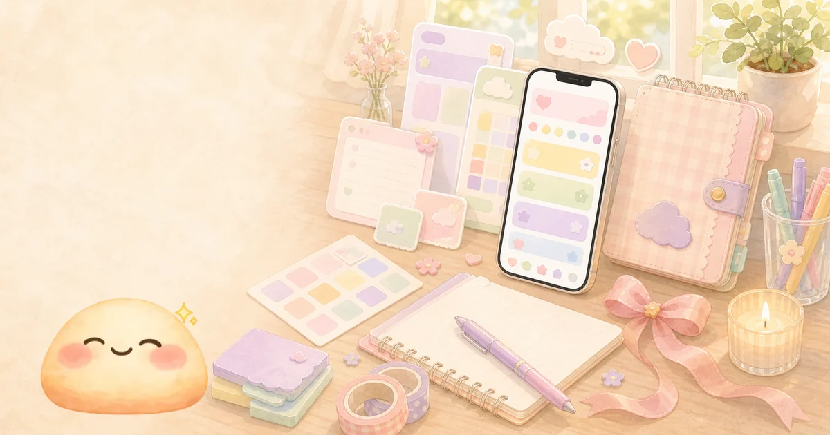 App nhật ký cute giao diện pastel: đẹp nhưng phải dễ viết