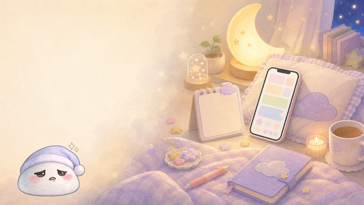 App nhật ký cute trước khi ngủ cho một routine rất ngắn
