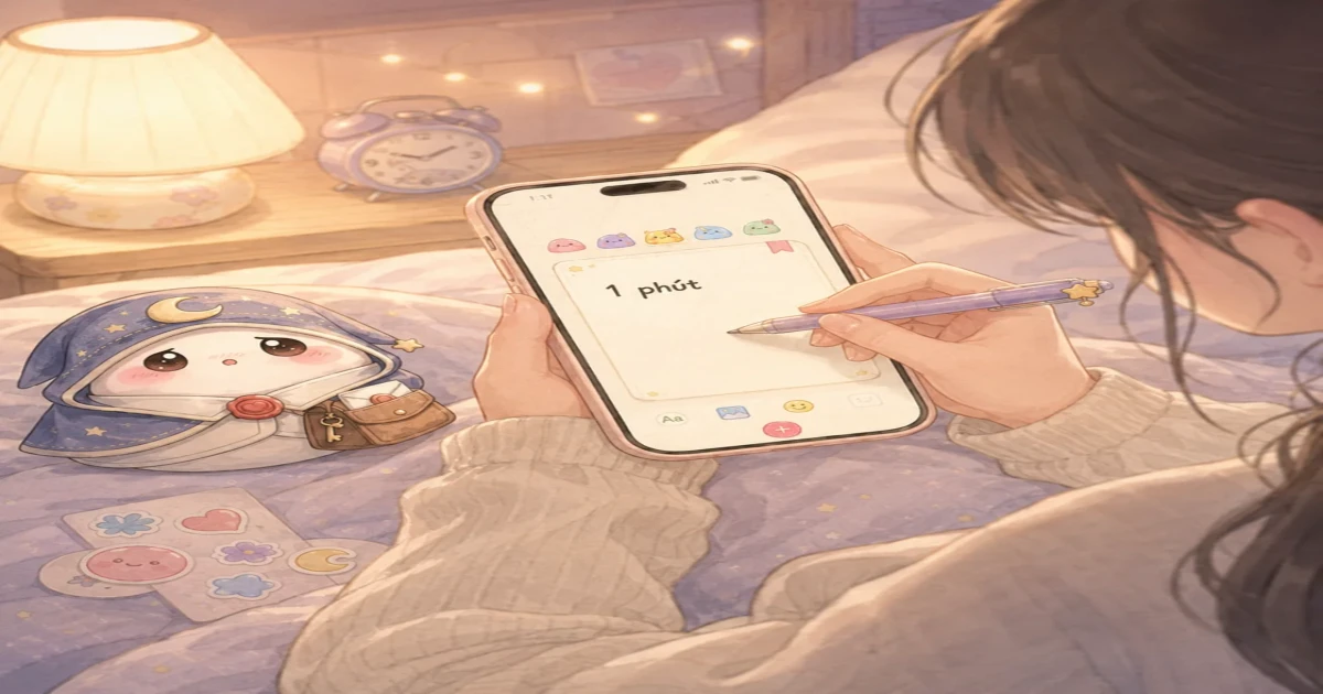 App nhật ký không cần mạng xã hội để viết cảm xúc riêng trước khi đăng