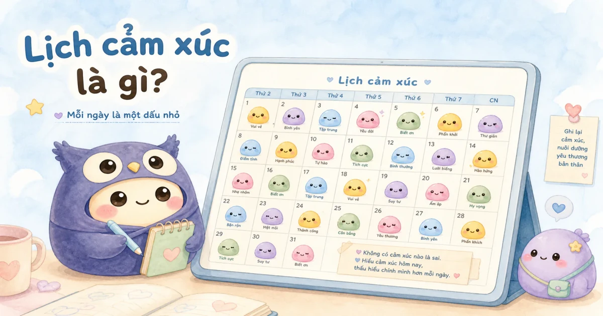 Bullet journal cho người mới với trang tuần gọn, ô nhỏ và sticker nhẹ