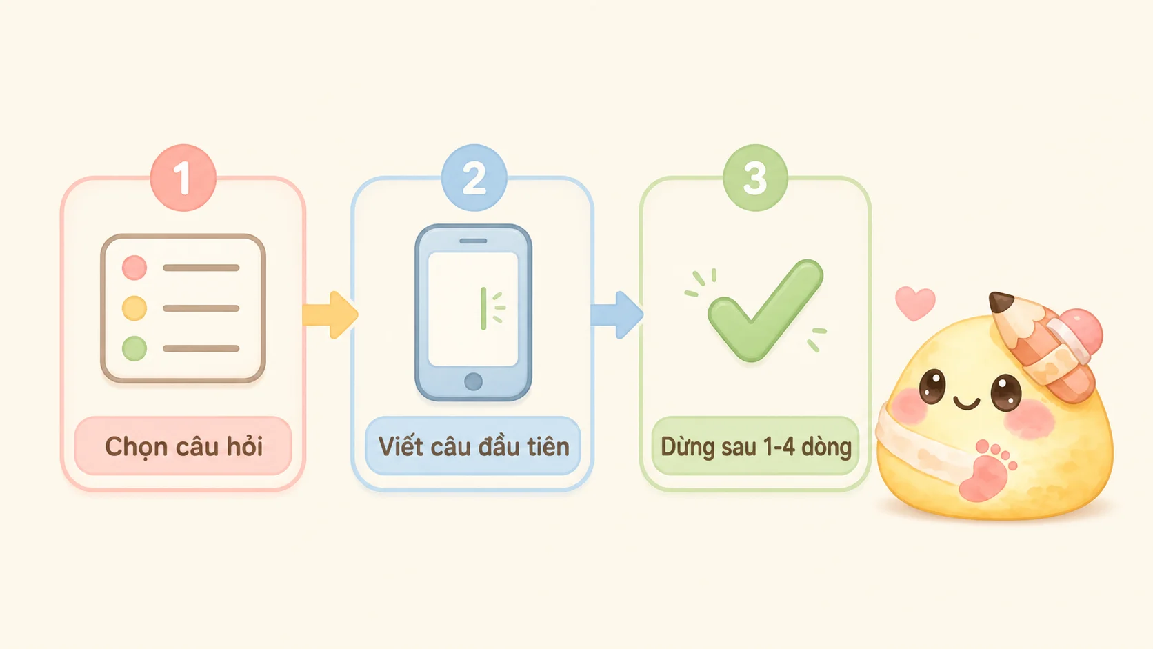 Chọn khung ghi chép đơn giản để bắt đầu bullet journal