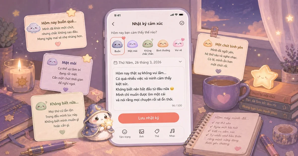 Gợi ý gratitude journal bằng một dòng biết ơn cuối ngày