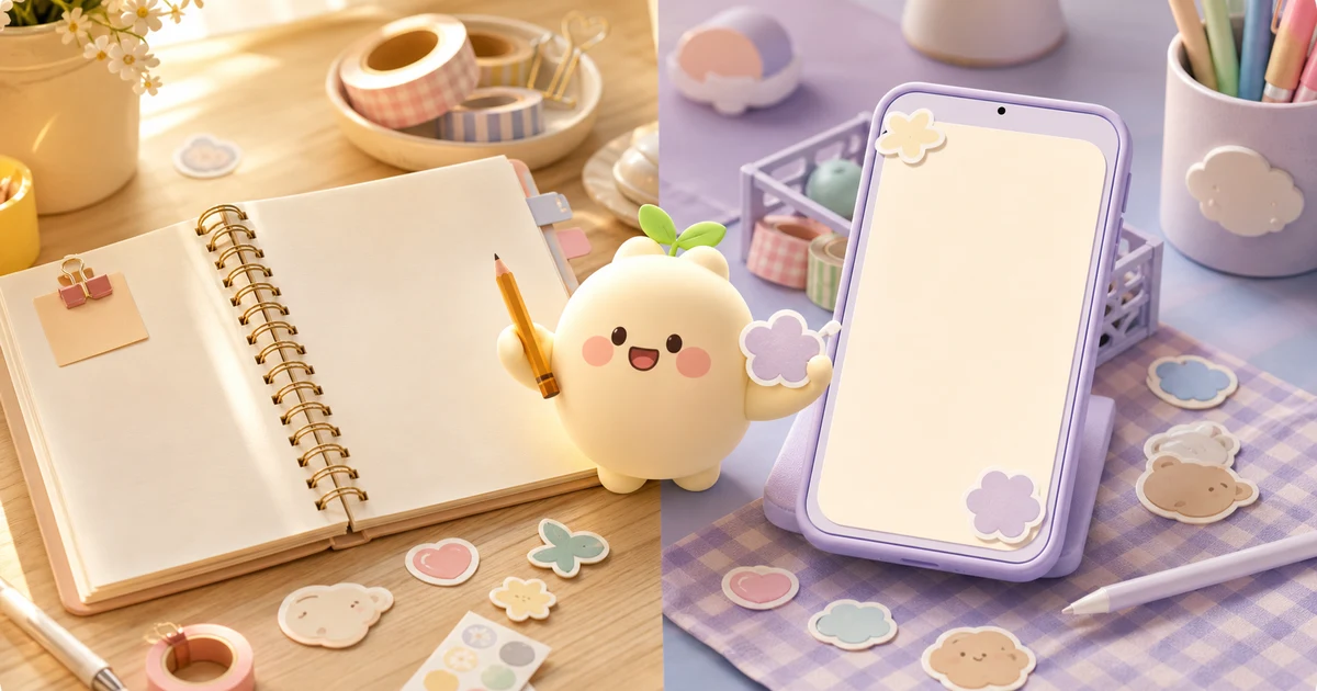 Thumbnail minh họa nên viết nhật ký giấy hay app của Mongle Haru