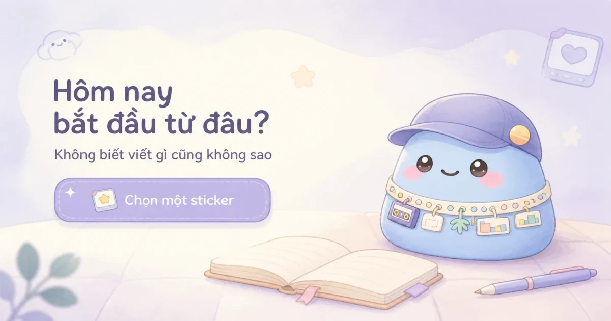 Nhật ký sinh viên năm nhất với khung viết ngắn về sự việc cảm giác và điều muốn nhớ