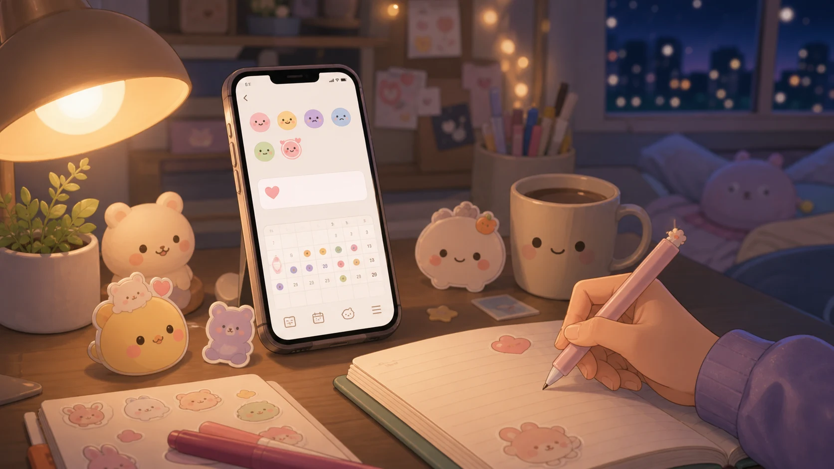 Mongle Haru hỗ trợ routine viết nhật ký trước khi ngủ